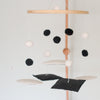 Montessori Mobile, Black and White Woodland Baby Crib Mobile