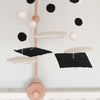 Montessori Mobile, Black and White Woodland Baby Crib Mobile