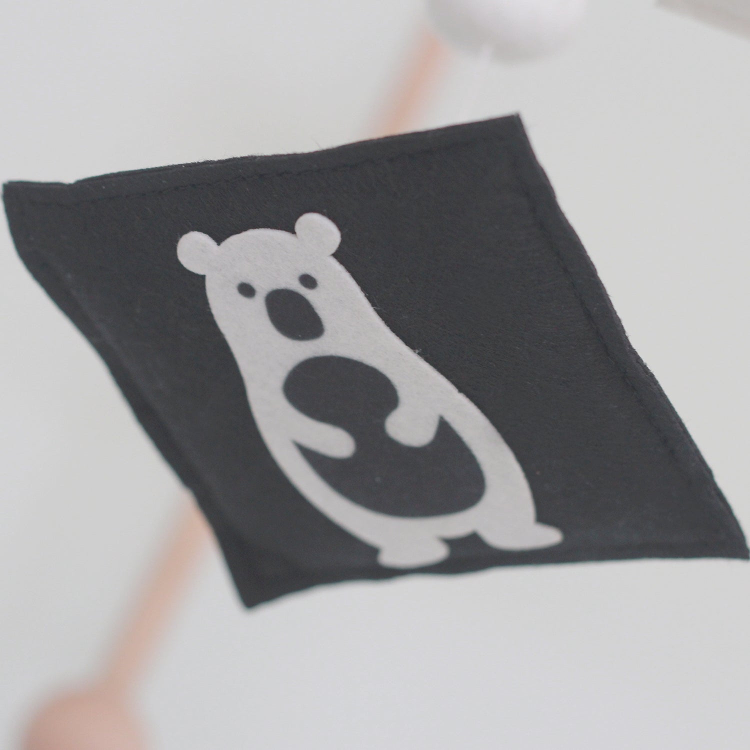Montessori Mobile, Black and White Woodland Baby Crib Mobile