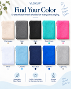 VLOKUP breathable mesh baby wrap available in 10 colors