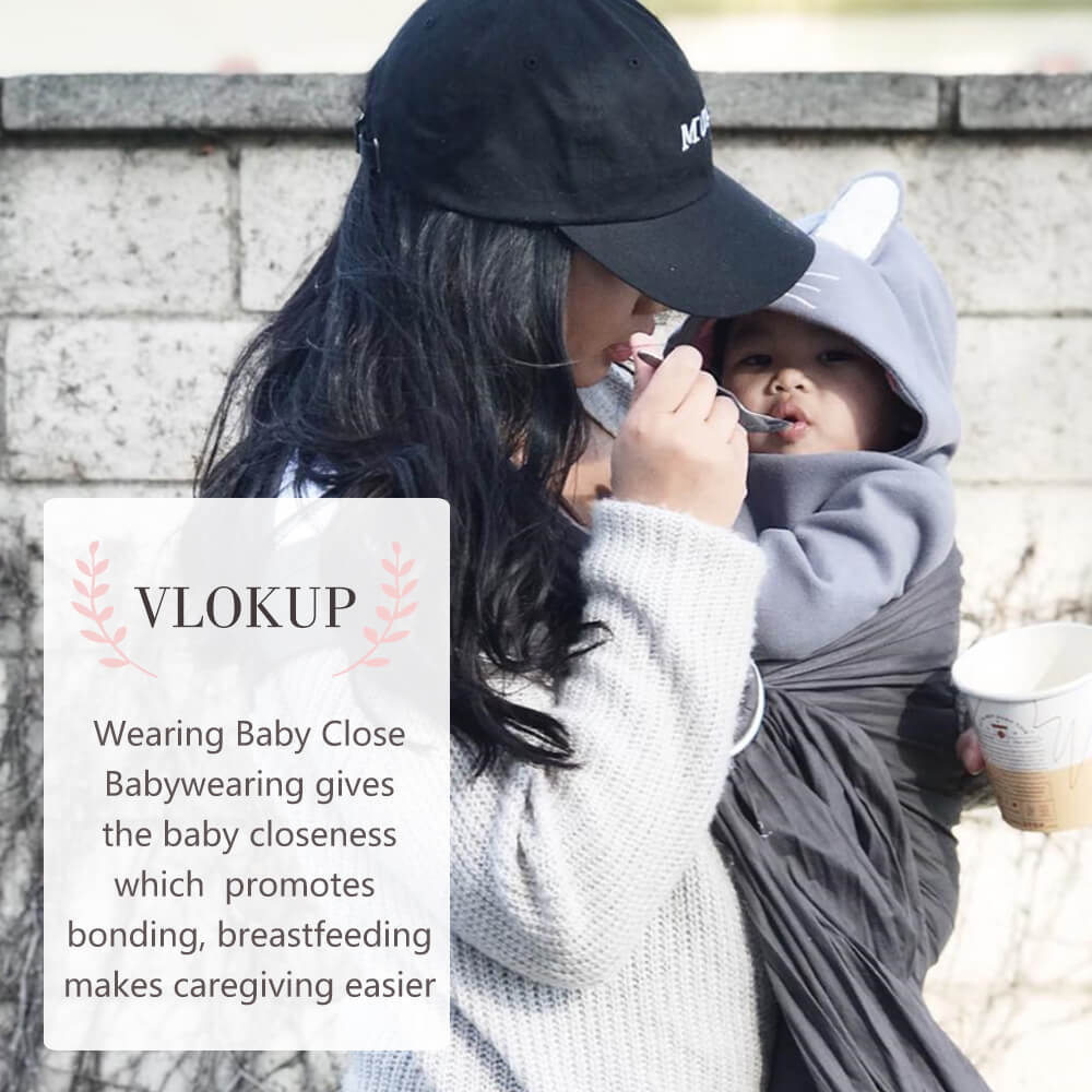 Vlokup Baby Ring Sling Grey