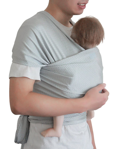 Vlokup Baby Wrap Water Sling Carrier Light Gray