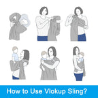 Vlokup Baby Water Ring Sling Grey