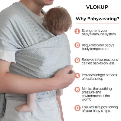 Vlokup Baby Wrap Water Sling Carrier Champagne