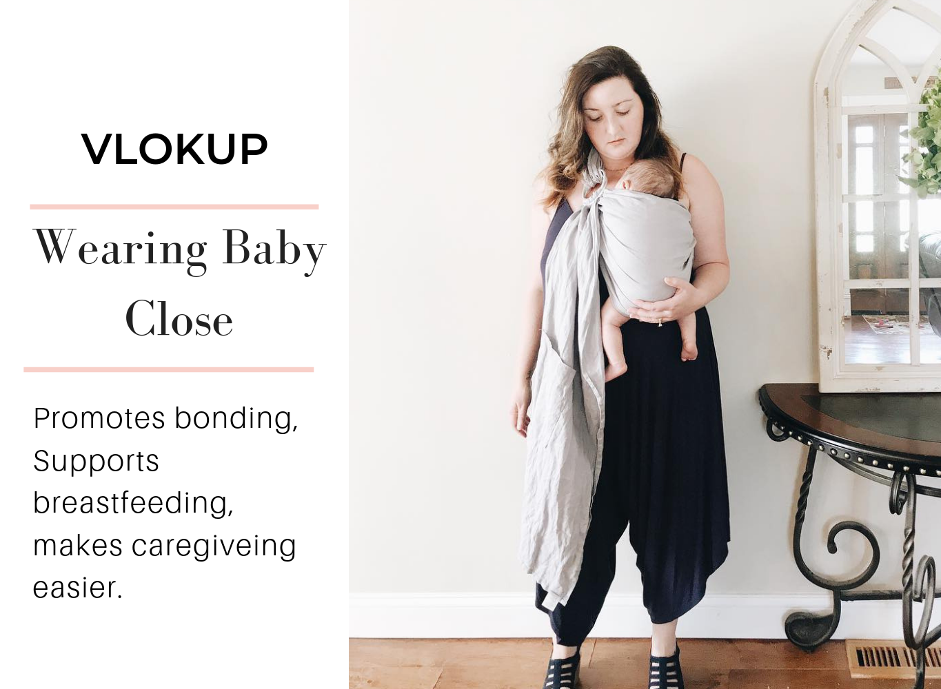 Vlokup top baby sling